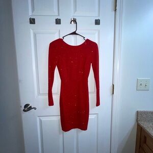 Super fun sparkle red dress!!! Perfect for a Christmas party!!!